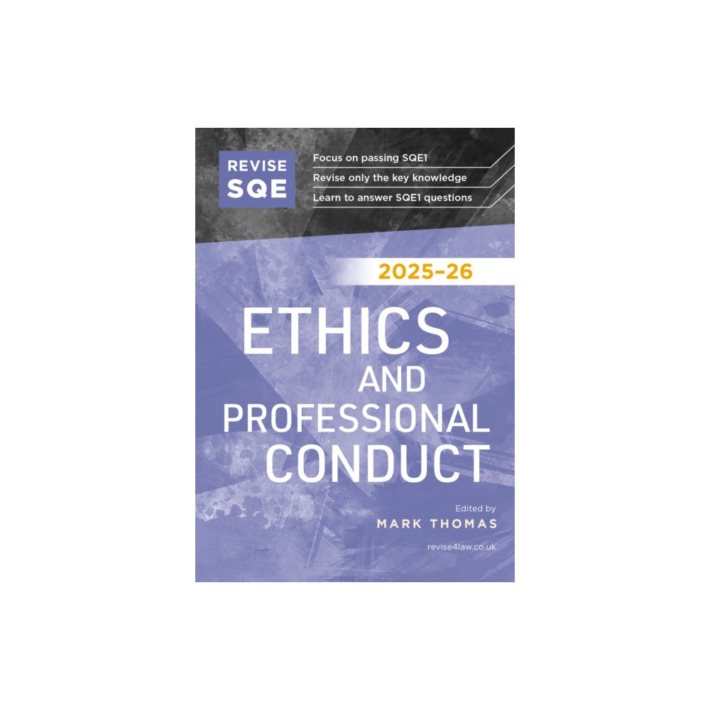 Produktbild för Revise SQE Ethics and Professional Conduct 2025/26 (häftad, eng)