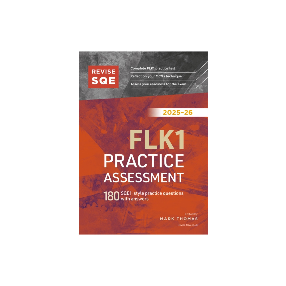 Produktbild för Revise SQE FLK1 Practice Assessment 2025/26 (häftad, eng)