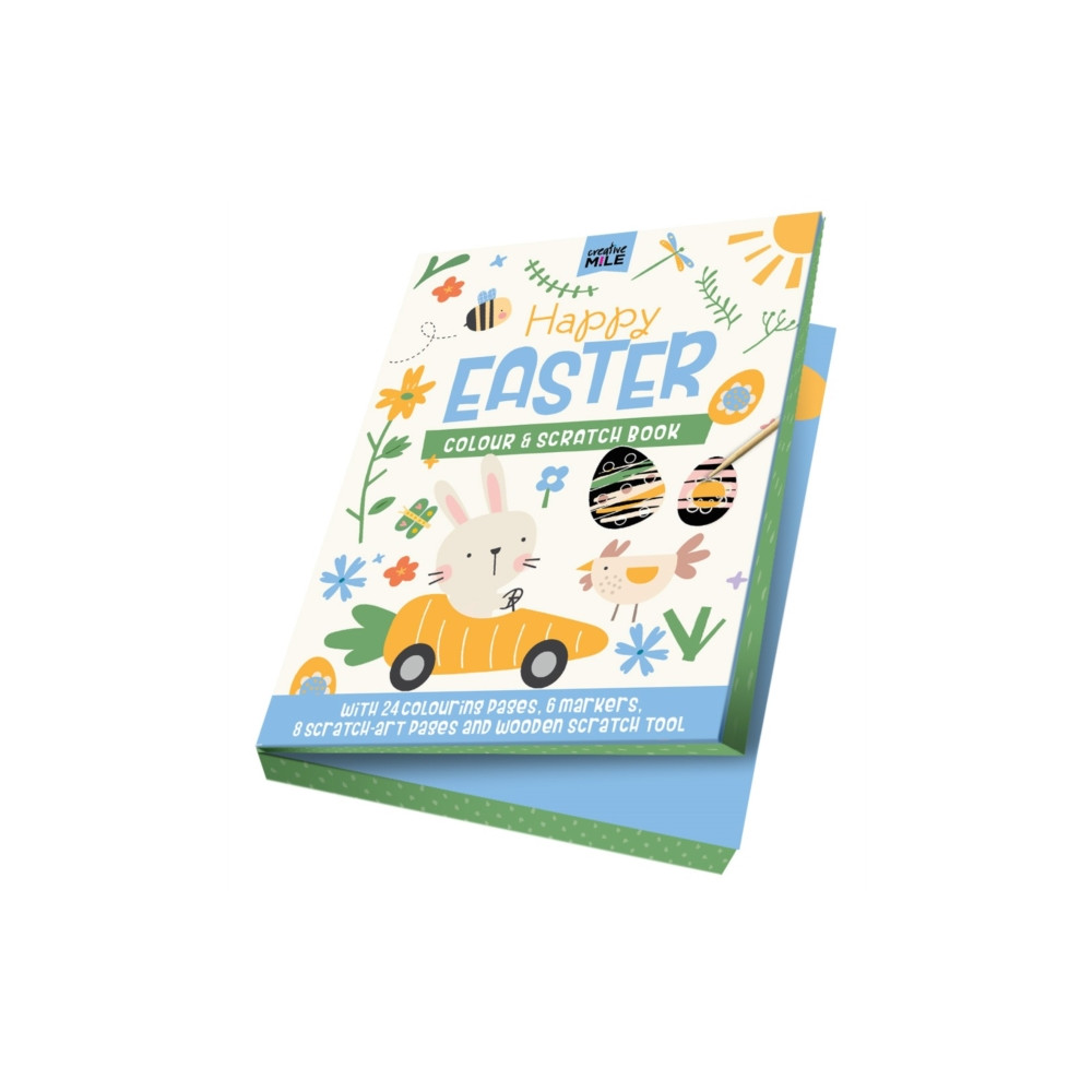 Produktbild för Happy Easter Colour & Scratch Book (inbunden, eng)