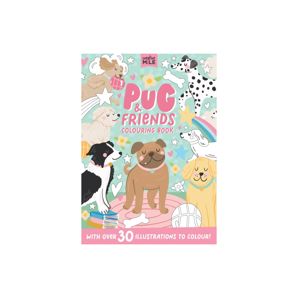 Produktbild för Pug and Friends Colouring Book (häftad, eng)