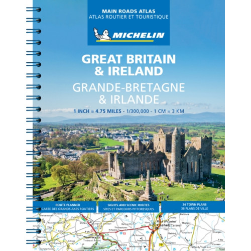 Michelin Editions Des Voyages Great Britain & Ireland Main Roads Atlas (A4-Spiral, English-French) 2025 (bok, spiral, eng)