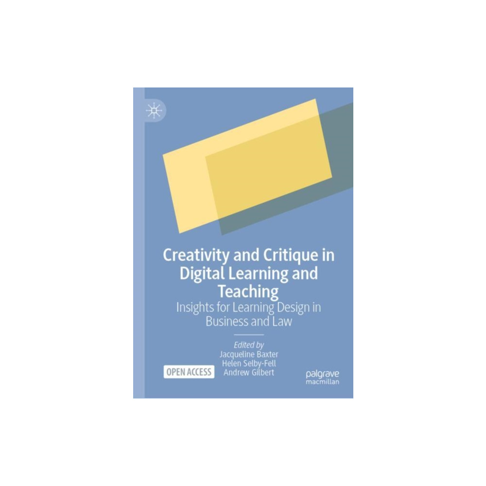 Produktbild för Creativity and Critique in Digital Learning and Teaching (inbunden, eng)