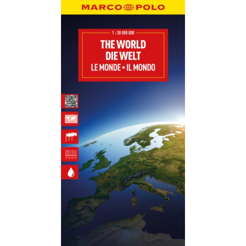 MAIRDUMONT GmbH & Co. KG World Political Marco Polo Folded Map with Flags