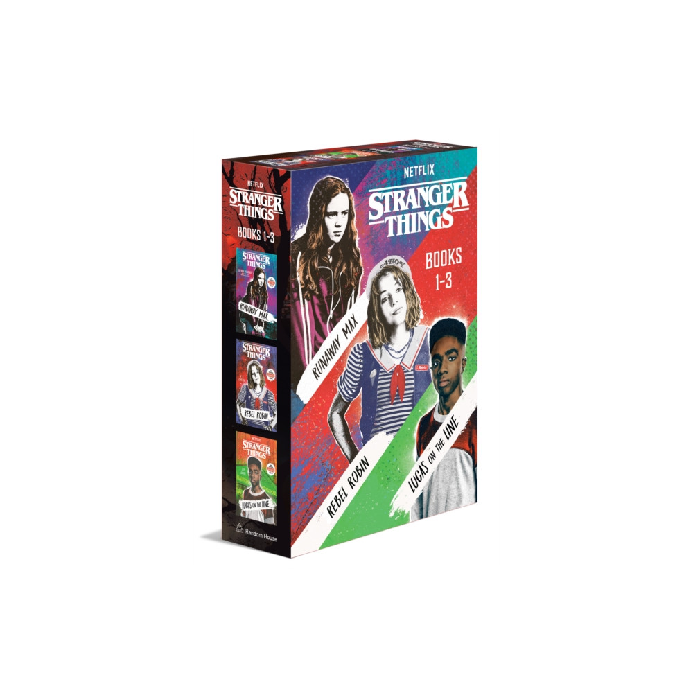 Produktbild för Stranger Things Boxed Set, Books 1-3: Runaway Max, Rebel Robin, and Lucas on the Line (häftad, eng)