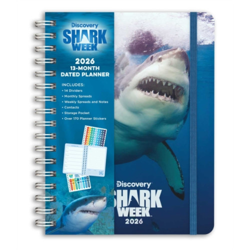 2026 Shark Week 13-Month Weekly Planner , Insight Editions (bok, spiral, english)