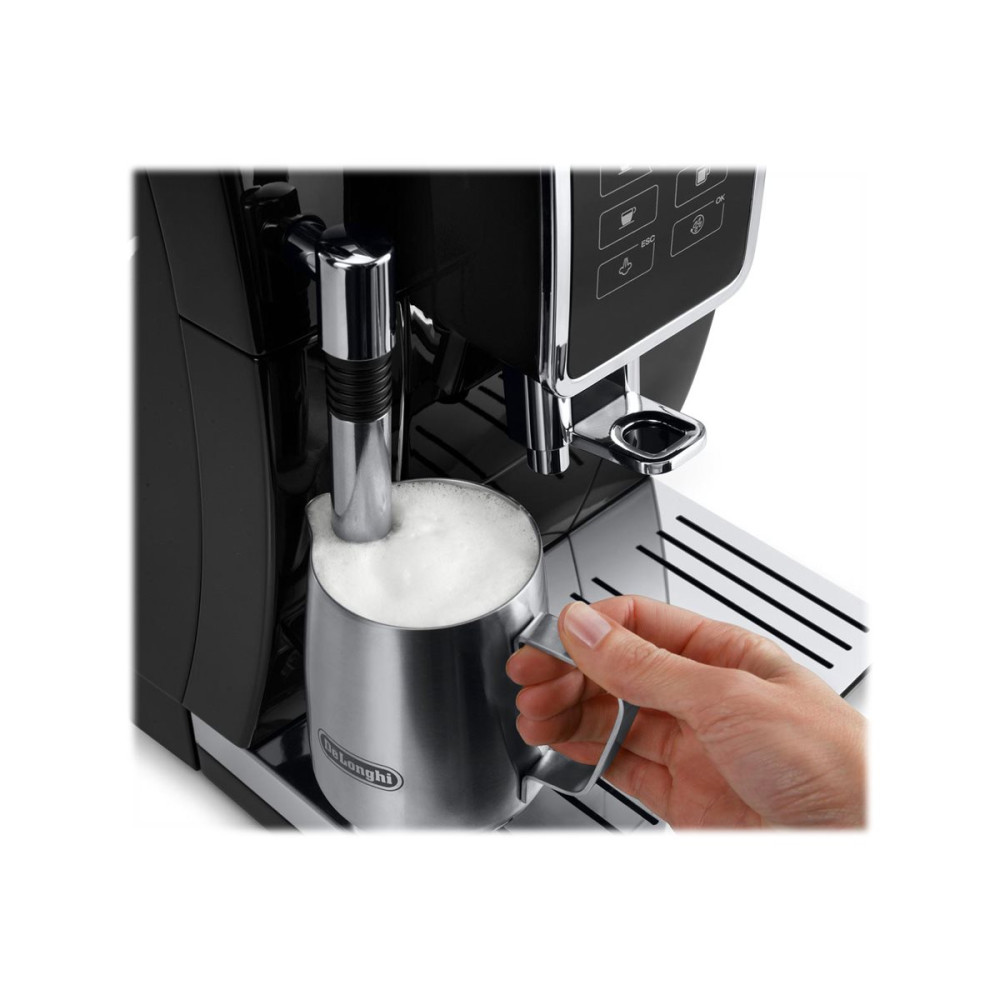 Produktbild för De'Longhi DINAMICA ECAM 350.15.B - automatisk kaffekokare med mjölkskummare - 15 bar - svart