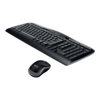 Produktbild för Logitech Wireless Combo MK330 - sats med tangentbord och mus - brittisk - svart Inmatningsenhet