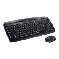 Produktbild för Logitech Wireless Combo MK330 - sats med tangentbord och mus - brittisk - svart Inmatningsenhet