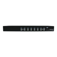Produktbild för StarTech.com 1U hyllmonterad USB KVM-switch med 8 portar och OSD - omkopplare för tangentbord/video/mus - 8 portar
