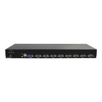 Produktbild för StarTech.com 1U hyllmonterad USB KVM-switch med 8 portar och OSD - omkopplare för tangentbord/video/mus - 8 portar