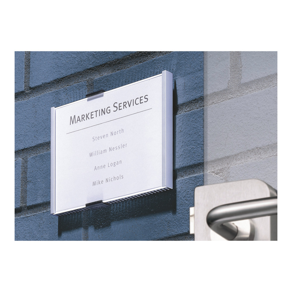 Produktbild för DURABLE INFO SIGN teckenhållare - silver
