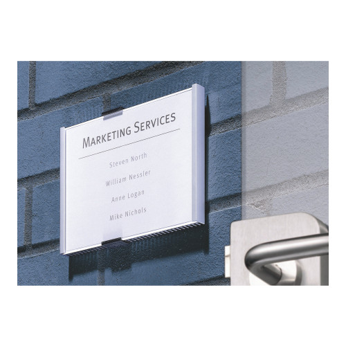 DURABLE Hunke & Jochheim DURABLE INFO SIGN teckenhållare - silver