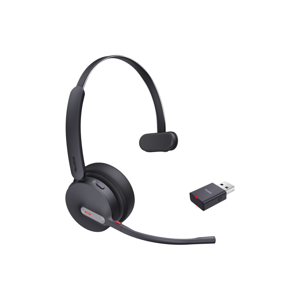 Produktbild för Yealink WH64 Hybrid Mono - headset - USB-A via DECT-adapter, USB-C