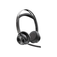 Produktbild för HP Poly Voyager Focus 2 - headset - USB-C via Bluetooth-adapter, USB-A via Bluetooth-adapter - med laddningsställ