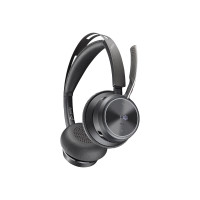Produktbild för HP Poly Voyager Focus 2 - headset - USB-C via Bluetooth-adapter, USB-A via Bluetooth-adapter - med laddningsställ