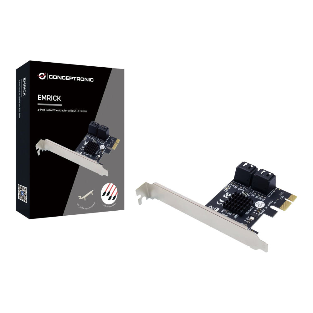 Produktbild för Conceptronic EMRICK03G - kontrollerkort - SATA 6Gb/s - PCIe x1