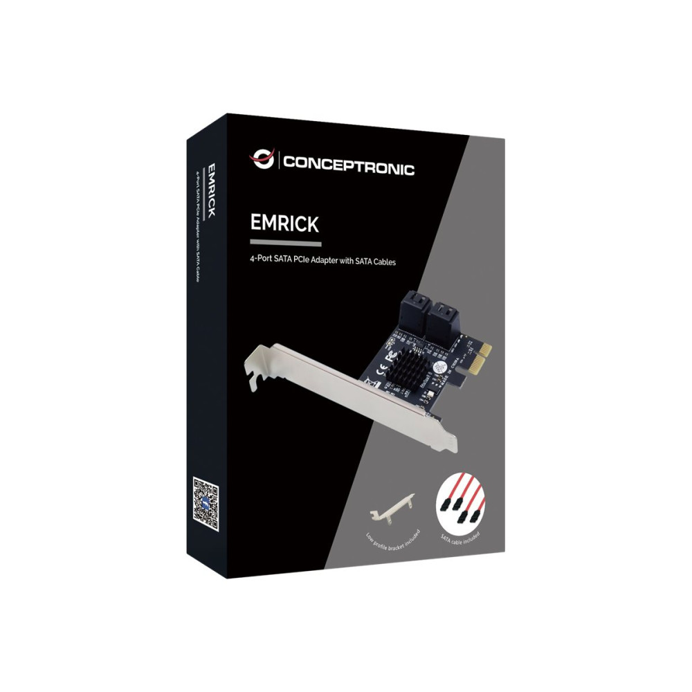 Produktbild för Conceptronic EMRICK03G - kontrollerkort - SATA 6Gb/s - PCIe x1