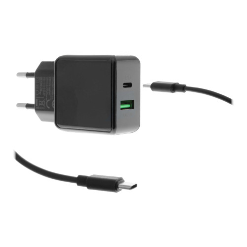 INSMAT Insmat TRIDON Series Dual USB Travel Charger strömadapter - USB-C - 20 Watt