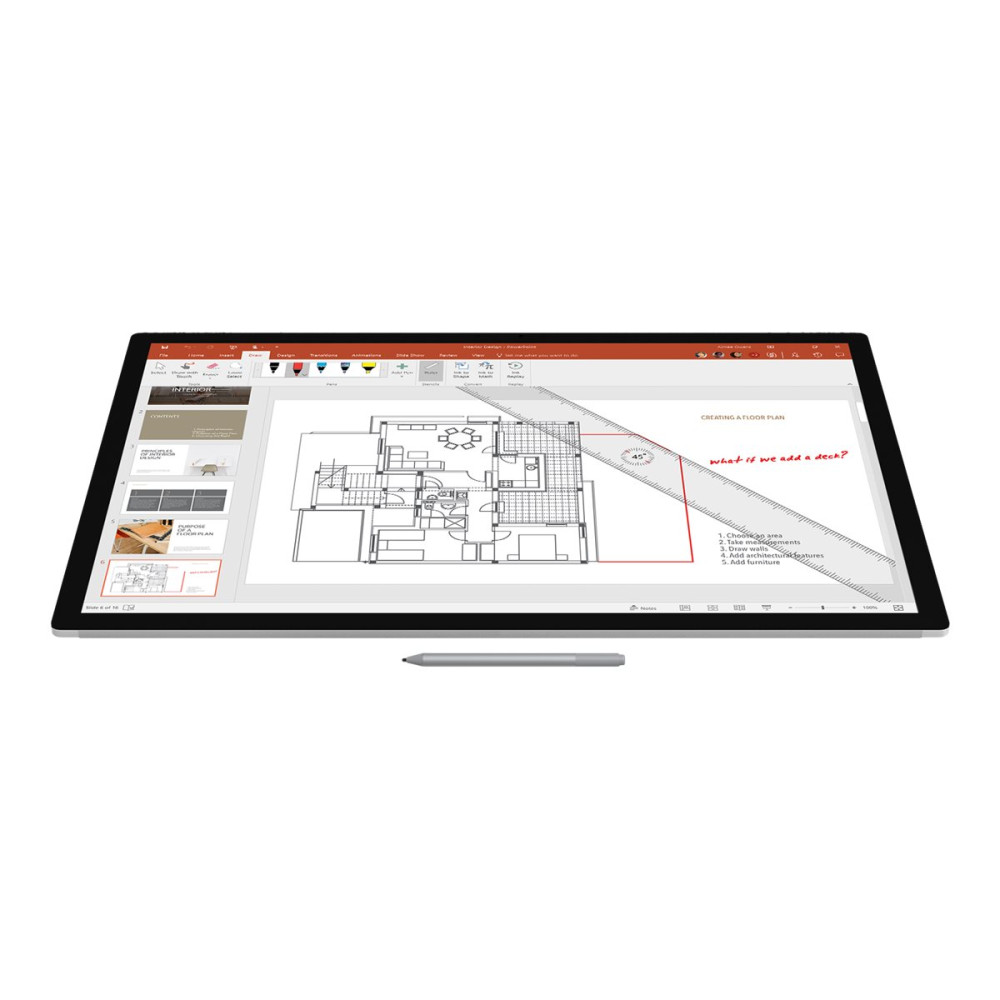Produktbild för Microsoft Surface Pen M1776 - aktiv penna - Bluetooth 4.0 - platina