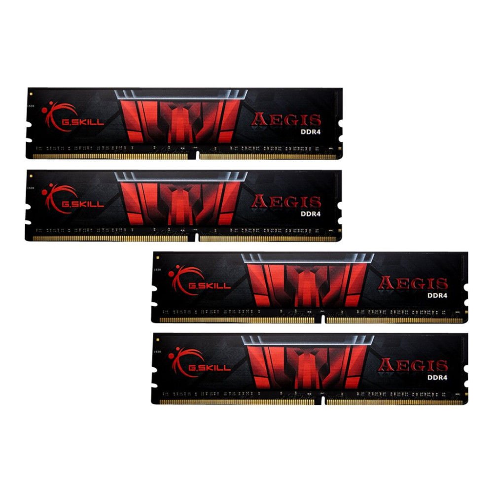 Produktbild för G.Skill AEGIS - DDR4 - sats - 64 GB: 4 x 16 GB - DIMM 288-pin - 3200 MHz / PC4-25600 - ej buffrad