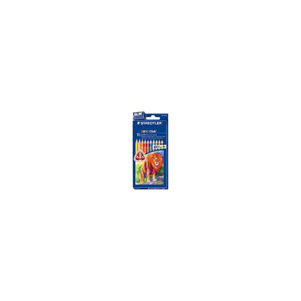 Produktbild för STAEDTLER Noris Club Jumbo - färgpenna - blandfärger (paket om 10)