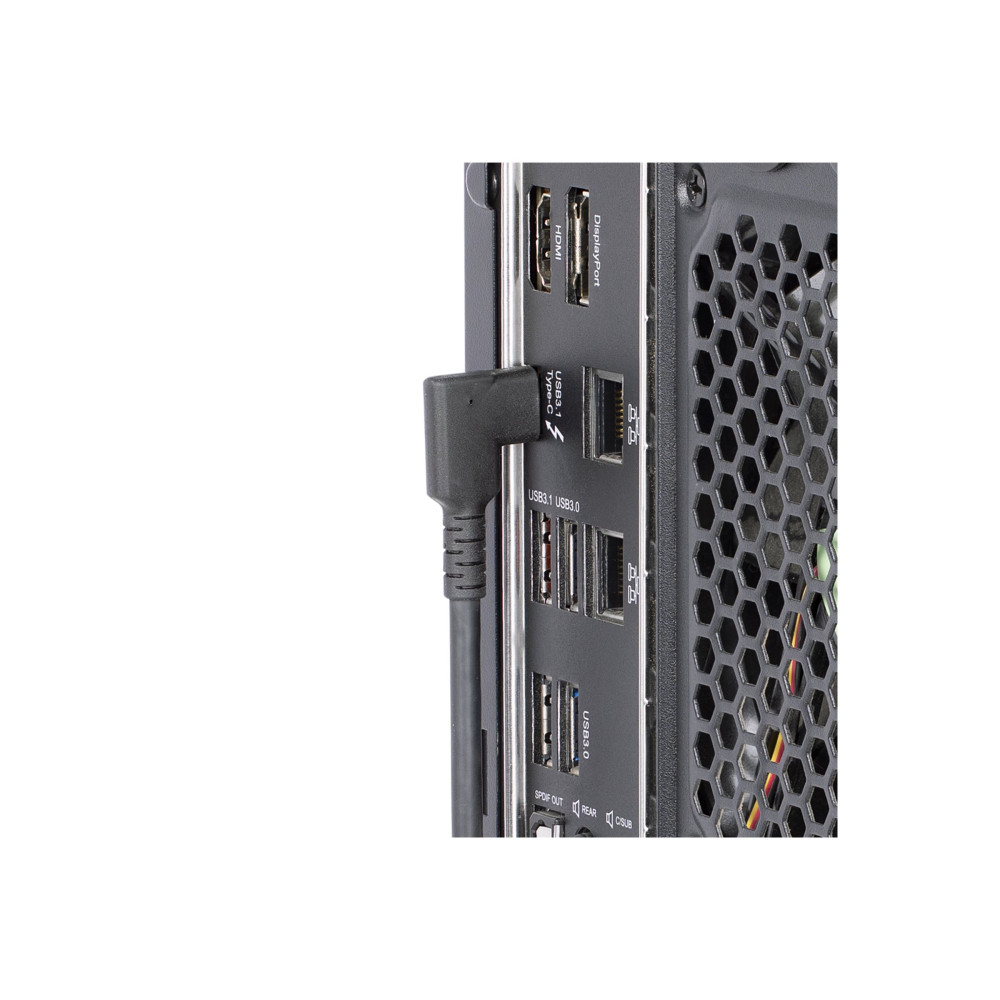 Produktbild för StarTech.com 6ft (2m) Rugged Right Angle USB-C Cable, USB 3.2 Gen 1 (5 Gbps), USB C to C Data Transfer Cable, 4K 60Hz DP Alt Mode, 100W Power Delivery - 90 Degree USB-C Cable (RUSB315CC2MBR) - USB typ C-kabel - USB-C till USB-C - 2 m