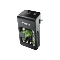 Produktbild för Varta LCD Plug Charger+ batteriladdare/strömadapter - 4 x AA-typ - NiMH - USB