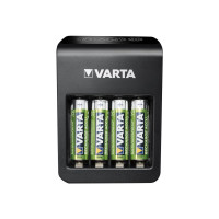 Produktbild för Varta LCD Plug Charger+ batteriladdare/strömadapter - 4 x AA-typ - NiMH - USB