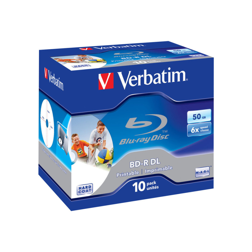 Produktbild för Verbatim - BD-R DL x 10 - 50 GB - lagringsmedier