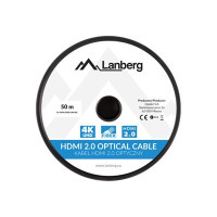 Produktbild för Lanberg HDMI-kabel med Ethernet - 50 m