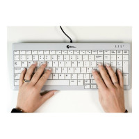 Produktbild för Bakker Elkhuizen UltraBoard 960 V2 - tangentbord compact - QWERTZ - tysk - mörkgrå, ljusgrå Inmatningsenhet