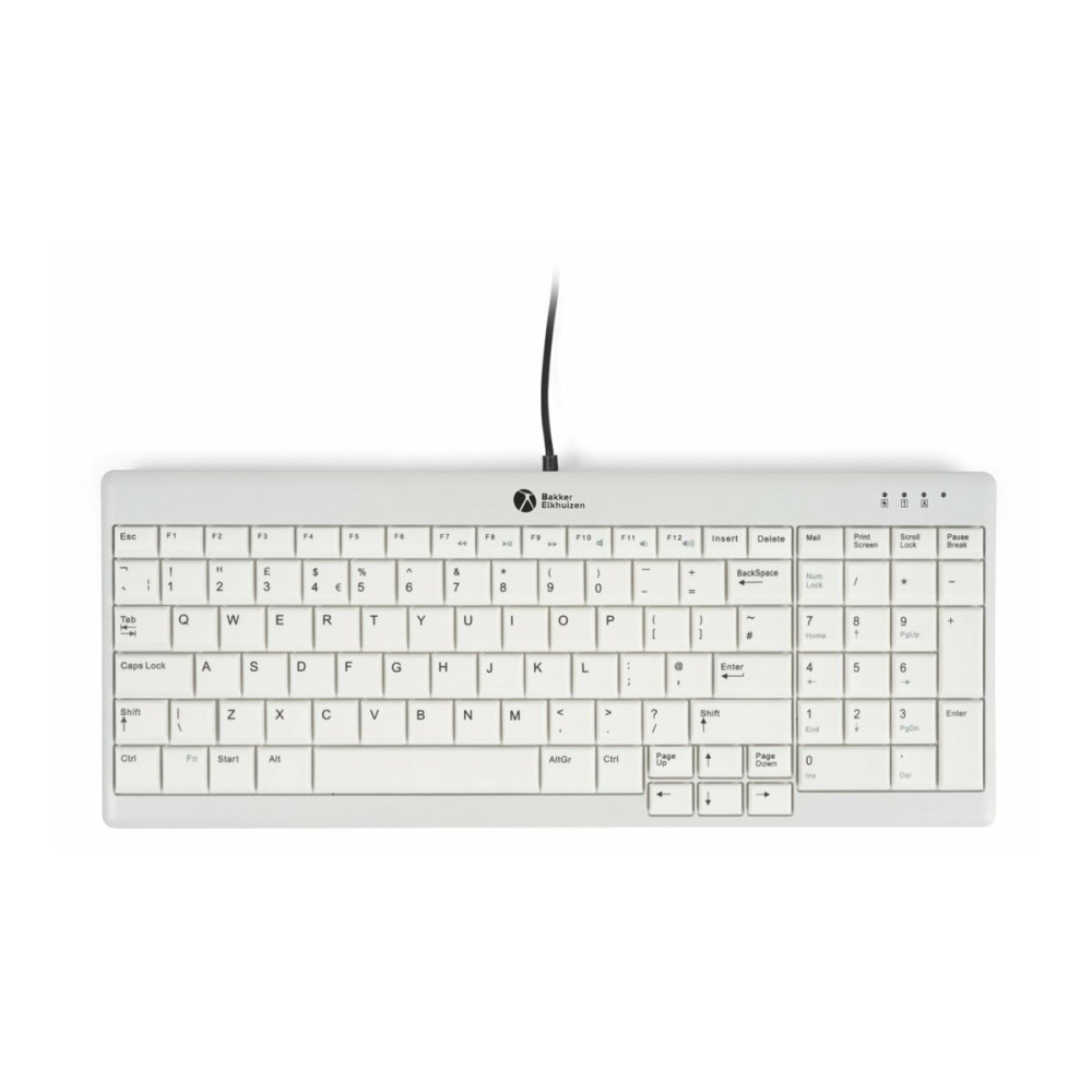 Produktbild för Bakker Elkhuizen UltraBoard 960 V2 - tangentbord compact - QWERTZ - tysk - mörkgrå, ljusgrå Inmatningsenhet
