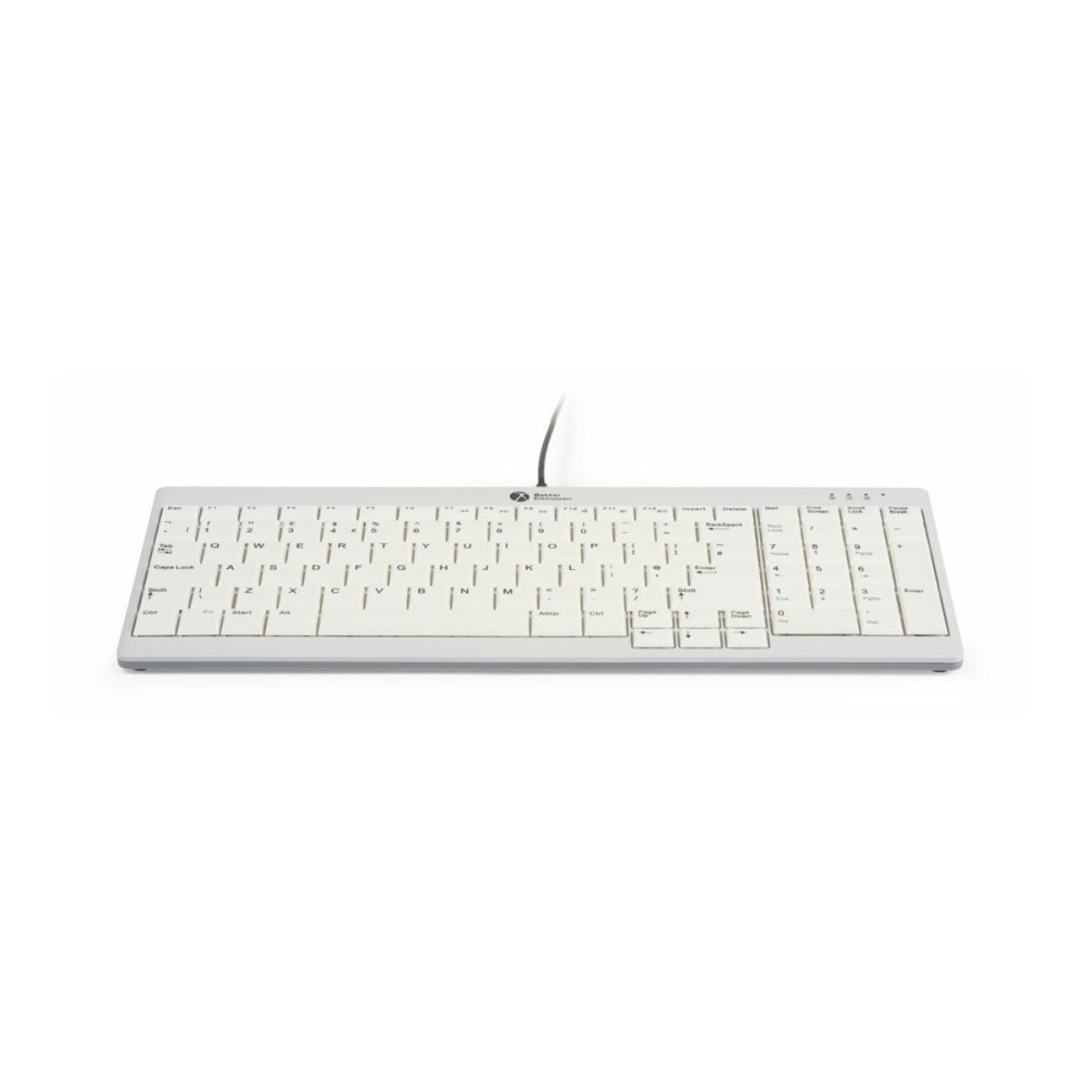 Produktbild för Bakker Elkhuizen UltraBoard 960 V2 - tangentbord compact - QWERTZ - tysk - mörkgrå, ljusgrå Inmatningsenhet
