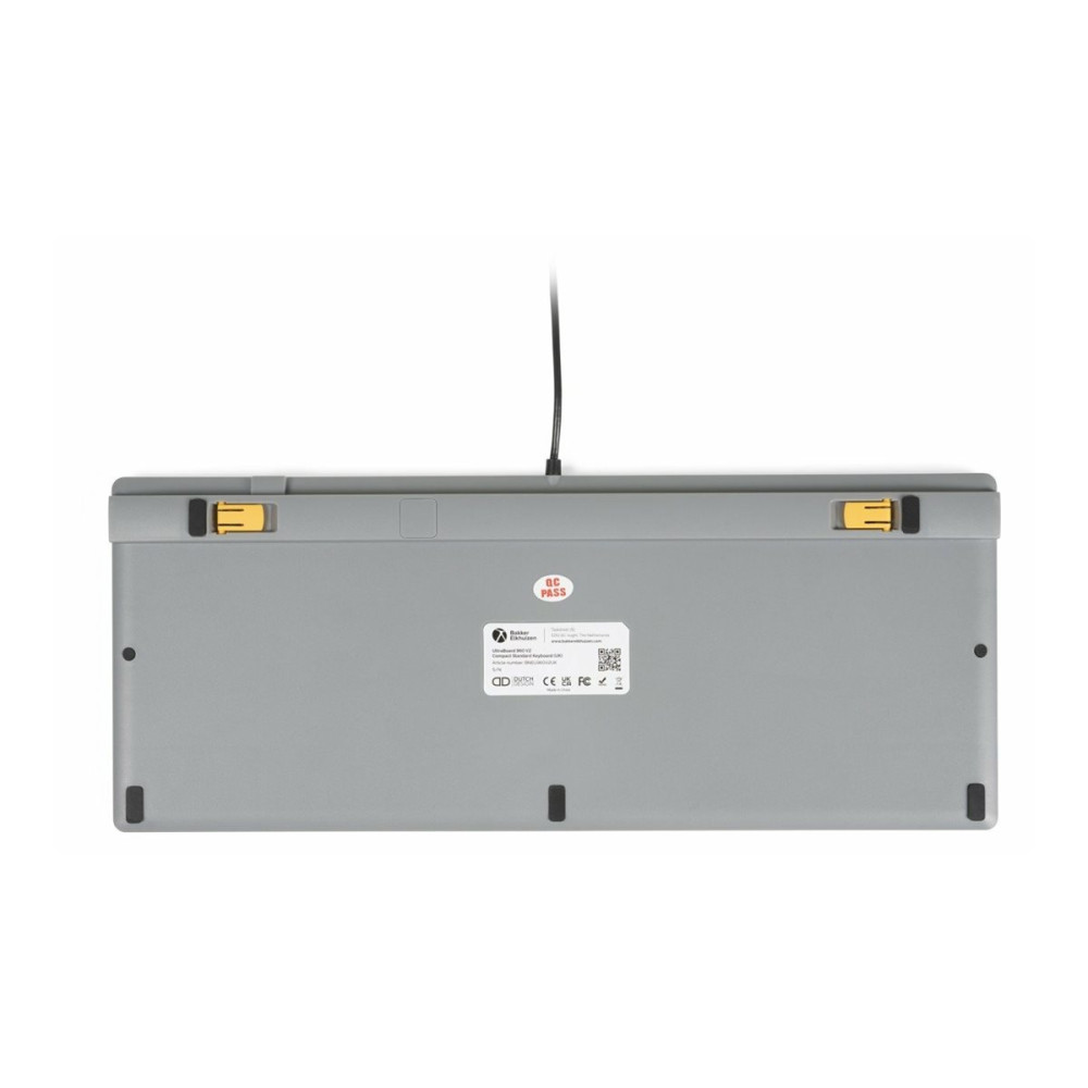 Produktbild för Bakker Elkhuizen UltraBoard 960 V2 - tangentbord compact - QWERTZ - tysk - mörkgrå, ljusgrå Inmatningsenhet