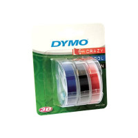 Produktbild för DYMO - 3D-bosseleringstejp - 3 rulle (rullar) - Rulle (0,9 cm x 3 m)