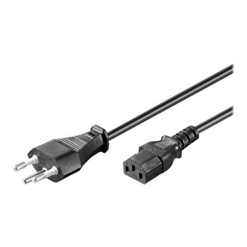 Goobay goobay NK 122 S-200 - strömkabel - IEC 60906-1 till power IEC 60320 C13 - 2 m