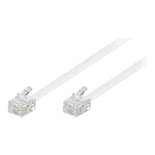 Goobay goobay telefonkabel - 15 m - vit