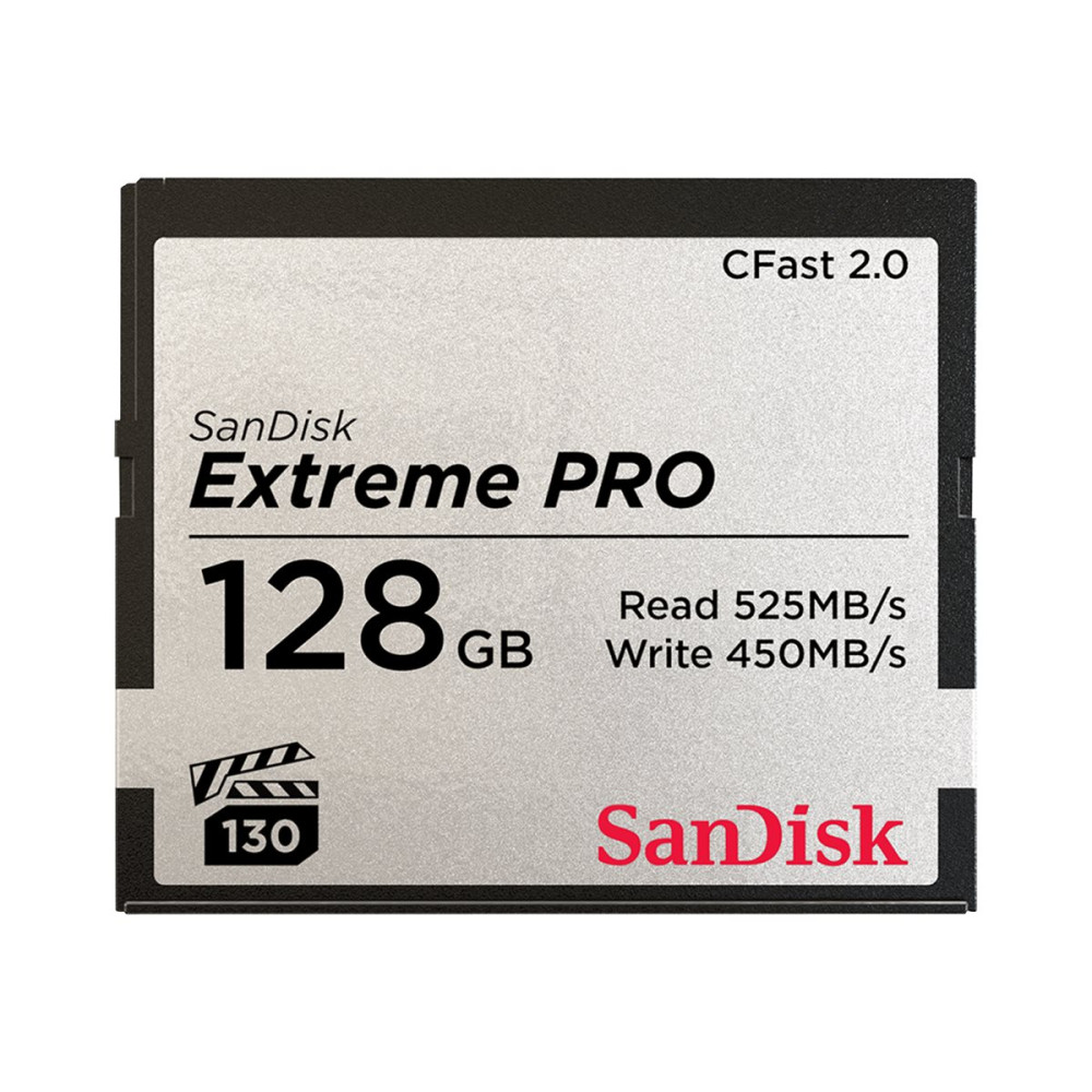 Produktbild för SanDisk Extreme PRO - flash-minneskort - 128 GB - CFast 2.0