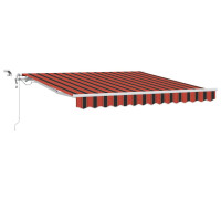 Produktbild för Markis tyg Orange och Brunt 300 x 250 cm Polyester