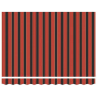 Produktbild för Markis tyg Orange och Brunt 300 x 250 cm Polyester