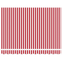 Produktbild för Utdragbar markis Röd och Vit 300 x 250 cm Polyester