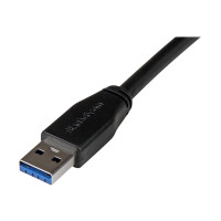 Produktbild för StarTech Aktiv USB 3.0 USB-A till USB-B-kabel - 5 m - USB-kabel - USB Type B till USB typ A - 5 m