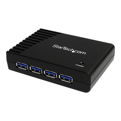 StarTech.com StarTech.com Svart SuperSpeed USB 3.0-hubb med 4 portar - hubb - 4 portar