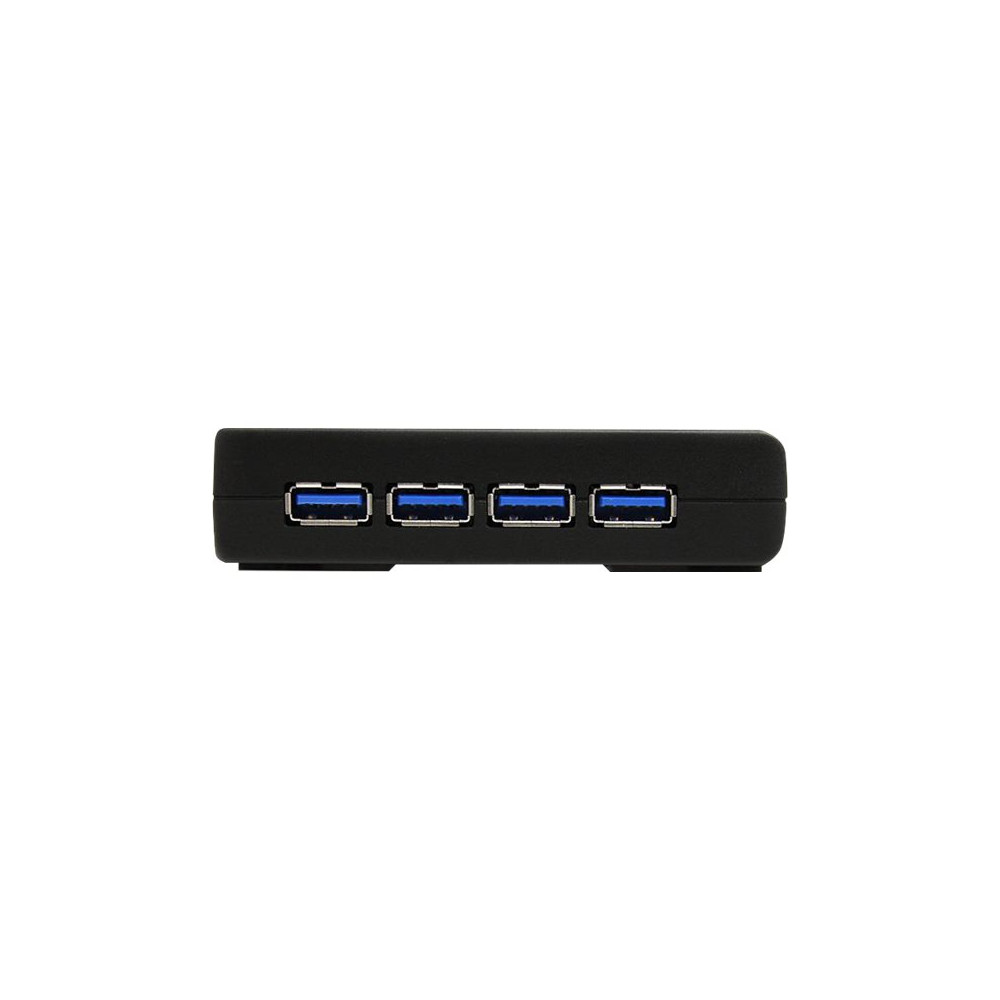 Produktbild för StarTech.com Svart SuperSpeed USB 3.0-hubb med 4 portar - hubb - 4 portar