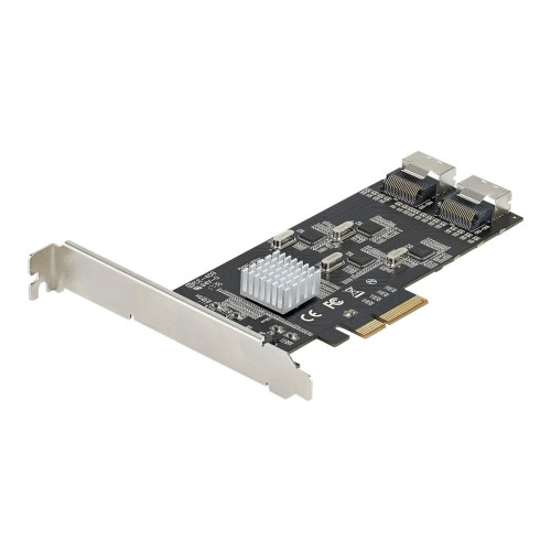 StarTech.com StarTech.com 8-ports SATA PCIe-kort - PCI Express 6 Gbps SATA Expansion-kortadapter med 4 värdkontroller - SATA PCIe-kontrollerkort - PCI-e x4 Gen 2 till SATA III - SATA HDD/SSD - kontrollerkort - SATA 6Gb/s / SAS 6Gb/s - PCIe 2.0 x4