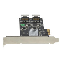Produktbild för StarTech.com 8-ports SATA PCIe-kort - PCI Express 6 Gbps SATA Expansion-kortadapter med 4 värdkontroller - SATA PCIe-kontrollerkort - PCI-e x4 Gen 2 till SATA III - SATA HDD/SSD - kontrollerkort - SATA 6Gb/s / SAS 6Gb/s - PCIe 2.0 x4