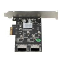 Produktbild för StarTech.com 8-ports SATA PCIe-kort - PCI Express 6 Gbps SATA Expansion-kortadapter med 4 värdkontroller - SATA PCIe-kontrollerkort - PCI-e x4 Gen 2 till SATA III - SATA HDD/SSD - kontrollerkort - SATA 6Gb/s / SAS 6Gb/s - PCIe 2.0 x4