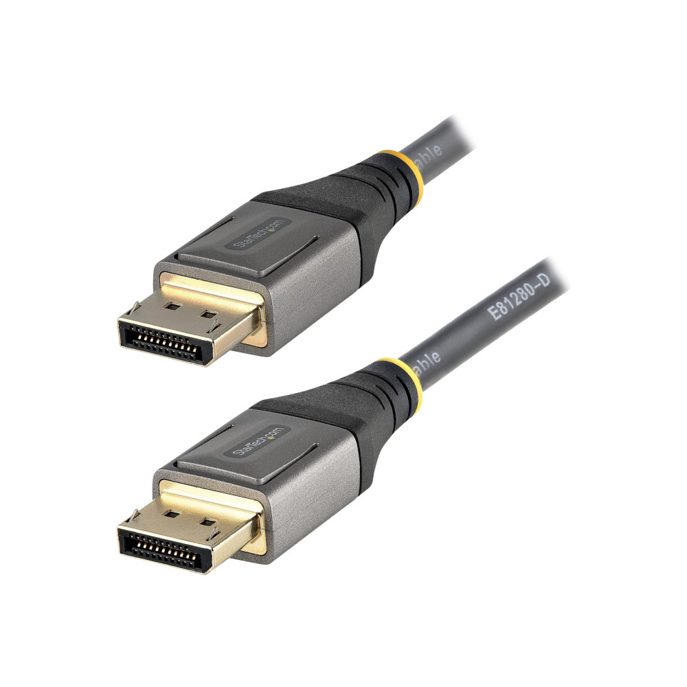 Produktbild för StarTech 5 m VESA-certifierad DisplayPort 1.4-kabel - 8K 60 Hz HDR10 - Ultra HD 4K 120 Hz-video - DP 1.4-kabel/-sladd - För skärmar/displayer - DisplayPort till DisplayPort-kabel - M/M - DisplayPort-kabel - DisplayPort till DisplayPort - 5 m