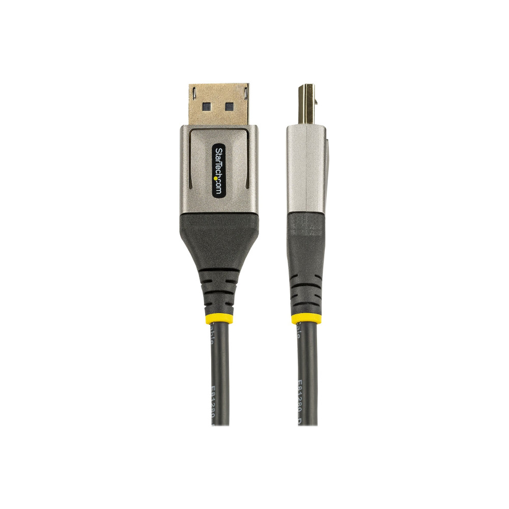Produktbild för StarTech 5 m VESA-certifierad DisplayPort 1.4-kabel - 8K 60 Hz HDR10 - Ultra HD 4K 120 Hz-video - DP 1.4-kabel/-sladd - För skärmar/displayer - DisplayPort till DisplayPort-kabel - M/M - DisplayPort-kabel - DisplayPort till DisplayPort - 5 m