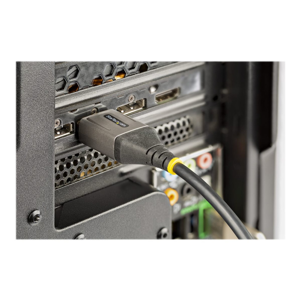 Produktbild för StarTech 5 m VESA-certifierad DisplayPort 1.4-kabel - 8K 60 Hz HDR10 - Ultra HD 4K 120 Hz-video - DP 1.4-kabel/-sladd - För skärmar/displayer - DisplayPort till DisplayPort-kabel - M/M - DisplayPort-kabel - DisplayPort till DisplayPort - 5 m